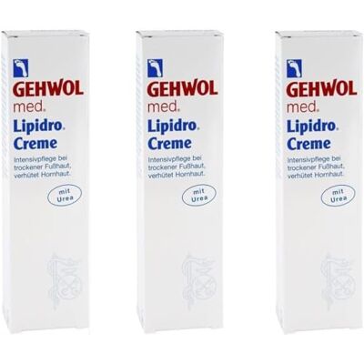 Gehwol Med Lipidro Ureum Voetverzorgingscrème, 125 ml, 3 Stuk Gehwol Med Lipidro Ureum Voetverzorgingscrème, 125 ml, 3 Stuk