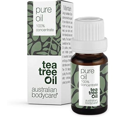 Australian Bodycare 100% Pure Tea Tree Olie, 10 ml Onze Tea Tree Olie is Puur en door Farmaceuten Goedgekeurd Australian Bodycare 100% Pure Tea Tree Olie, 10 ml Onze Tea Tree Olie is Puur en door Farmaceuten Goedgekeurd