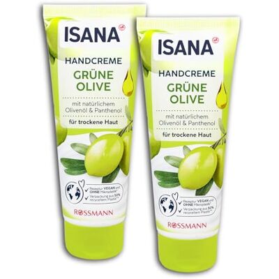 ISANA MED ISANA Handcrème, olijfgroen, 2 x 100 ml, 2 stuks ISANA MED ISANA Handcrème, olijfgroen, 2 x 100 ml, 2 stuks