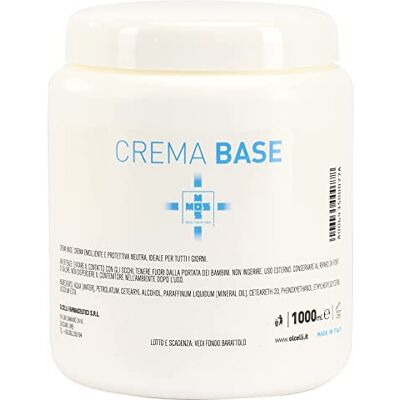 Olcelli Farmaceutici , Vochtinbrengende basiscrème, 1000 ml Olcelli Farmaceutici , Vochtinbrengende basiscrème, 1000 ml