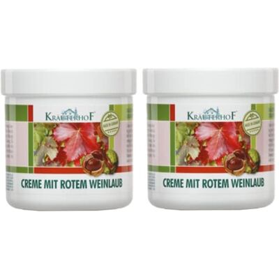 Kräuterhof 2 x 250 ml crème met rode druivenbladeren (2 x 250 ml = 500 ml) Kräuterhof 2 x 250 ml crème met rode druivenbladeren (2 x 250 ml = 500 ml)