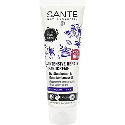 Sante Naturkosmetik Intensive Repair sterk belaste handcrème, natuurlijke handverzorging, veganistisch, 75 ml Sante Naturkosmetik Intensive Repair sterk belaste handcrème, natuurlijke handverzorging, veganistisch, 75 ml