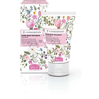 Helan , Bloemblaadjeshart, droge en gebarsten handcrème met fluweeleffect, geparfumeerd en voedend beschermt tegen roodheid en atmosferische invloeden met abrikozenboter, 50 ml Gemaakt in Helan , Bloemblaadjeshart, droge en gebarsten handcrème met fluweeleffect, geparfumeerd en voedend beschermt tegen roodheid en atmosferische invloeden met abrikozenboter, 50 ml Gemaakt in