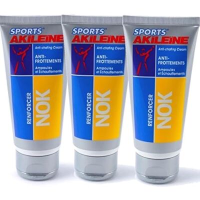 Akileïne Sports NOK Anti-wrijvingscrème, 3 tubes van 75 ml Akileïne Sports NOK Anti-wrijvingscrème, 3 tubes van 75 ml