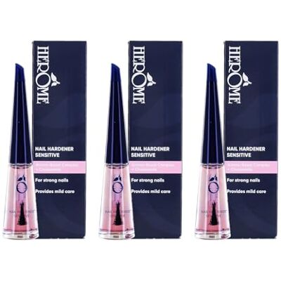Herome 3 stuks gevoelige verharder – met keratine – garandeert langere en sterke nagels binnen 30 dagen (Nail Hardener Sensitive) – zonder formaldehyde – 3 x 10 ml Herome 3 stuks gevoelige verharder – met keratine – garandeert langere en sterke nagels binnen 30 dagen (Nail Hardener Sensitive) – zonder formaldehyde – 3 x 10 ml