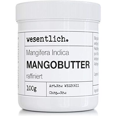wesentlich. 100 g mangoboter, 100% pure verzorging of perfecte basis voor hoogwaardige verzorgingsproducten van wesentlich. 100 g mangoboter, 100% pure verzorging of perfecte basis voor hoogwaardige verzorgingsproducten van