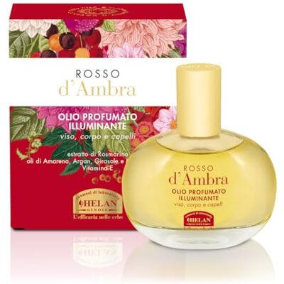 Helan , Rosso d'Ambra Haarolie, gezicht en lichaamsolie, verlichtend, rozemarijnolie spray voor haar, vitamine E en zoete amandelolie, olie voor haar, gezicht, lichaam Helan , Rosso d'Ambra Haarolie, gezicht en lichaamsolie, verlichtend, rozemarijnolie spray voor haar, vitamine E en zoete amandelolie, olie voor haar, gezicht, lichaam