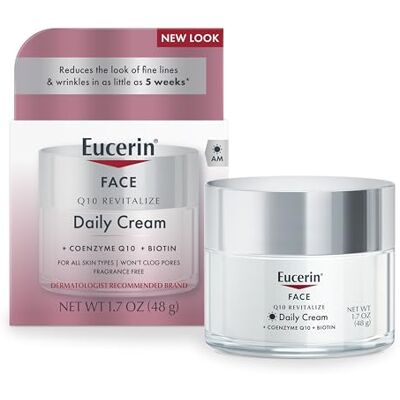 Eucerin Hydraterende anti-rimpelcrème voor de gevoelige huid met co-enzym Q10, 48 g Eucerin Hydraterende anti-rimpelcrème voor de gevoelige huid met co-enzym Q10, 48 g