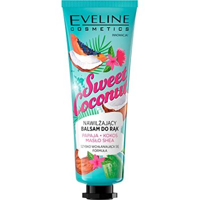 EVELINE COSMETICS Vochtinbrengende Handlotion Kokos, 50 Ml EVELINE COSMETICS Vochtinbrengende Handlotion Kokos, 50 Ml