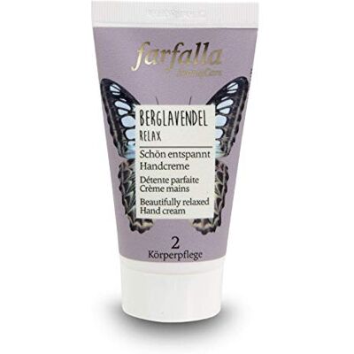 farfalla Berglavendel Relax Handcrème, 100% natuurlijke cosmetica, gecertificeerd, 50 ml farfalla Berglavendel Relax Handcrème, 100% natuurlijke cosmetica, gecertificeerd, 50 ml