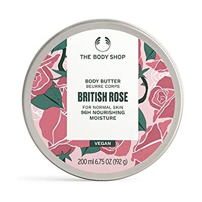 The Body Shop British Rose lichaamsboter 24 uur, (1 x 200 ml) The Body Shop British Rose lichaamsboter 24 uur, (1 x 200 ml)