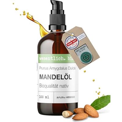 wesentlich. Biologische koudgeperste amandelolie 100 ml (Prunus Dulcis) wesentlich. Biologische koudgeperste amandelolie 100 ml (Prunus Dulcis)