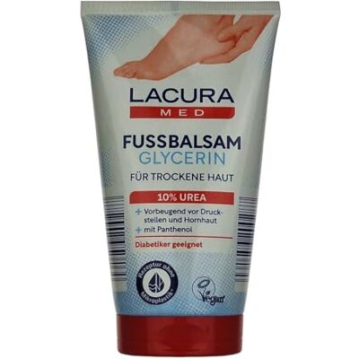 Bizzico Lacura Med Voetbalsem 10% ureum met dexpanthenol en jojoba-olie, glycerine, veganistische droge huid, 150 ml, 2 stuks Bizzico Lacura Med Voetbalsem 10% ureum met dexpanthenol en jojoba-olie, glycerine, veganistische droge huid, 150 ml, 2 stuks