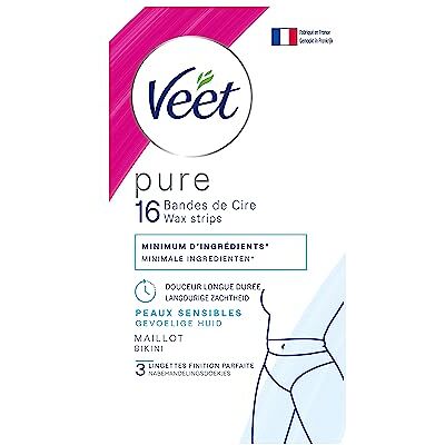 Veet PURE 16 strips voor koude was – gevoelige huid – aanbevolen door dermatologen – langdurige ontharing Veet PURE 16 strips voor koude was – gevoelige huid – aanbevolen door dermatologen – langdurige ontharing