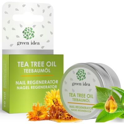 green idea Nagelriemcrème Volledig natuurlijke herstellende crème voor pijnlijke nagelriemen met bijenwas en tea tree olie 10 ml green idea Nagelriemcrème Volledig natuurlijke herstellende crème voor pijnlijke nagelriemen met bijenwas en tea tree olie 10 ml