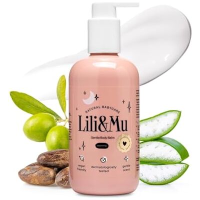NATURAL BABYCARE Lili&Mu Lili&Mu Zwangere lichaamslotion, 300 ml, hydraterend met sheaboter, aloë natuurlijke oliën NATURAL BABYCARE Lili&Mu Lili&Mu Zwangere lichaamslotion, 300 ml, hydraterend met sheaboter, aloë natuurlijke oliën