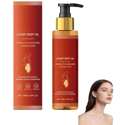yxcully Luxe verstevigende lichaamsolie: collageen liftende lichaamsolie voor fijne lijntjes en rimpels, lichte lotion voor het hydrateren en verstevigen van de huid na het douchen (1 stuk) yxcully Luxe verstevigende lichaamsolie: collageen liftende lichaamsolie voor fijne lijntjes en rimpels, lichte lotion voor het hydrateren en verstevigen van de huid na het douchen (1 stuk)