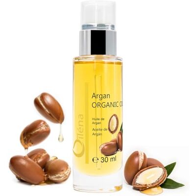 Oïléna Arganolie uit Marokko, maagd, koudgeperst, biologisch, 100% zuiver, 30 ml Vochtinbrengende anti-aging, gezicht en lichaam, haarverzorging, baard en nagels, anti-striae en genezend Oïléna Arganolie uit Marokko, maagd, koudgeperst, biologisch, 100% zuiver, 30 ml Vochtinbrengende anti-aging, gezicht en lichaam, haarverzorging, baard en nagels, anti-striae en genezend