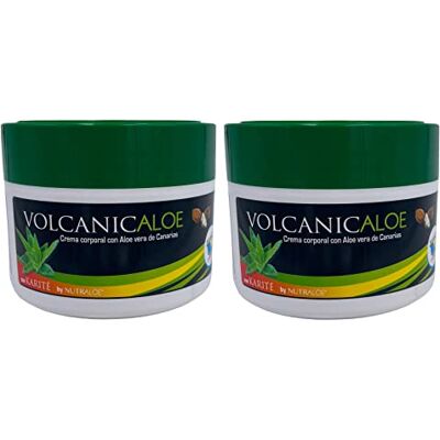 Nutraloe Volcanic Aloë Carieten Butter Vochtinbrengende crème, 250 ml x 2 stuks Nutraloe Volcanic Aloë Carieten Butter Vochtinbrengende crème, 250 ml x 2 stuks