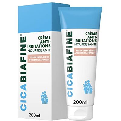 Cicabiafine Voedende anti-irritatiecrème (tube van 200 ml) – vochtinbrengende crème voor extra droge huid met atopische neiging – herstellende lichaamscrème verrijkt met glycerine en plantaardige oliën Cicabiafine Voedende anti-irritatiecrème (tube van 200 ml) – vochtinbrengende crème voor extra droge huid met atopische neiging – herstellende lichaamscrème verrijkt met glycerine en plantaardige oliën