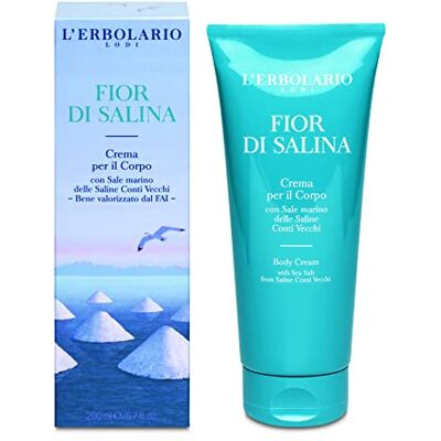L'Erbolario , Fior Di Salina Lichaamscrème (zoutbloem), aquatische en aromatische noten, 200 ml L'Erbolario , Fior Di Salina Lichaamscrème (zoutbloem), aquatische en aromatische noten, 200 ml