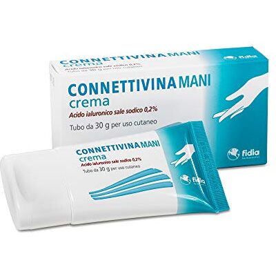 CONNETTIVINA Farmaceutische Fidia Connectivinamani crème tube van 30 g op basis van hyaluronzuur natrium 0,2% CONNETTIVINA Farmaceutische Fidia Connectivinamani crème tube van 30 g op basis van hyaluronzuur natrium 0,2%