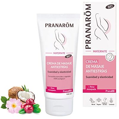 Pranarôm PRANAROM PranaBB Anti-striae massagecrème zwangerschap zachtheid en elasticiteit reventie van striae rijk aan voedende plantaardige oliën 100 ml Pranarôm PRANAROM PranaBB Anti-striae massagecrème zwangerschap zachtheid en elasticiteit reventie van striae rijk aan voedende plantaardige oliën 100 ml