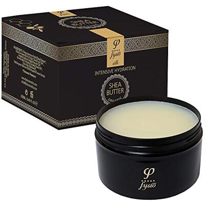 Fysio Sheaboter Bio, ongeraffineerd, koudgeperst, pure en natuurlijke vochtinbrengende crème, lichaamsboter met olijfolie, bijenwas, biologische arganolie en jojoba-olie, gezichtsverzorging en lichaamsverzorging voor droge huid, 250 ml Fysio Sheaboter Bio, ongeraffineerd, koudgeperst, pure en natuurlijke vochtinbrengende crème, lichaamsboter met olijfolie, bijenwas, biologische arganolie en jojoba-olie, gezichtsverzorging en lichaamsverzorging voor droge huid, 250 ml
