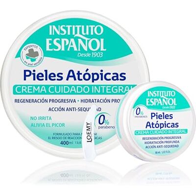 Instituto Español Vochtinbrengende lichaamscrème, atopische huidverzorging, gevoelig, hydraterend, dagelijks rustgevend, regenererend en natuurlijk, voor lichaam, handen, set 430 ml Instituto Español Vochtinbrengende lichaamscrème, atopische huidverzorging, gevoelig, hydraterend, dagelijks rustgevend, regenererend en natuurlijk, voor lichaam, handen, set 430 ml