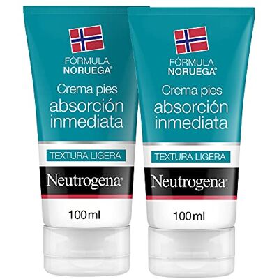 Neutrogena Noorse formule Voetcrème met onmiddellijke absorptie (2 x 100 ml), vochtinbrengende crème voor normale tot droge voeten, vetvrije crème met snelle absorptie Neutrogena Noorse formule Voetcrème met onmiddellijke absorptie (2 x 100 ml), vochtinbrengende crème voor normale tot droge voeten, vetvrije crème met snelle absorptie