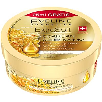 EVELINE COSMETICS Huile d'argan bio extra douce et formule concentrée de manuka pour raffermir et nourrir les peaux 200 ml EVELINE COSMETICS Huile d'argan bio extra douce et formule concentrée de manuka pour raffermir et nourrir les peaux 200 ml