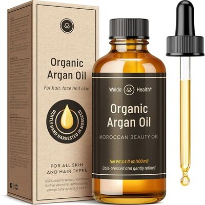 WoldoHealth Biologische Arganolie koud geperst voor huid, haar & nagels 100ml uit Marokko WoldoHealth Biologische Arganolie koud geperst voor huid, haar & nagels 100ml uit Marokko