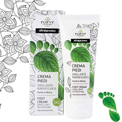 natyr Biologische Foot Cream Sheaboter en Mint Verzachting en Refreshing Italiaanse Natural Cosmetics Fair & Natural 75 ml natyr Biologische Foot Cream Sheaboter en Mint Verzachting en Refreshing Italiaanse Natural Cosmetics Fair & Natural 75 ml