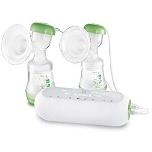 MAM 2-in-1 dubbele borstkolf, veelzijdig bruikbaar als handkolf of elektrische kolf, voor comfortabel afkolven van beide kanten, inclusief 2x Anti-Colic babyfles en 2x bewaarbeker, groen MAM 2-in-1 dubbele borstkolf, veelzijdig bruikbaar als handkolf of elektrische kolf, voor comfortabel afkolven van beide kanten, inclusief 2x Anti-Colic babyfles en 2x bewaarbeker, groen