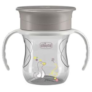 Chicco Perfect Cup Premier Glas voor Kinderen 200 ml, 1 Flessenbeker 12+ Maanden om te leren drinken, met 360° siliconen membraan en afneembare handgrepen, BPA-vrij, grijs Chicco Perfect Cup Premier Glas voor Kinderen 200 ml, 1 Flessenbeker 12+ Maanden om te leren drinken, met 360° siliconen membraan en afneembare handgrepen, BPA-vrij, grijs