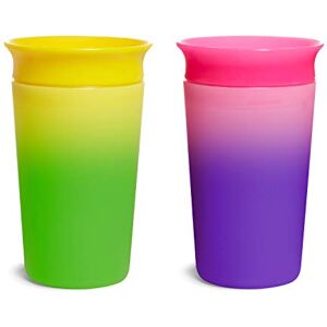 Munchkin Miracle 360 leerbeker, kleurveranderende mok voor baby's en baby's, lekvrij, BPA-vrij, vaatwasmachinebestendig, babyglas vanaf 12 maanden, 2 stuks, 266 ml Munchkin Miracle 360 leerbeker, kleurveranderende mok voor baby's en baby's, lekvrij, BPA-vrij, vaatwasmachinebestendig, babyglas vanaf 12 maanden, 2 stuks, 266 ml