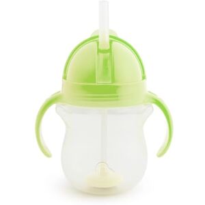 Munchkin Click Lock Tip & Sip drinkbeker met rietje, bekers voor baby's en peuters met rietje, BPA-vrij, lekvrije beker, groen Munchkin Click Lock Tip & Sip drinkbeker met rietje, bekers voor baby's en peuters met rietje, BPA-vrij, lekvrije beker, groen