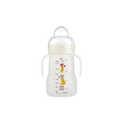 MAM Overgangsfles voor 4 maanden, lekvrij, met ergonomische handgrepen, 220 ml, groen MAM Overgangsfles voor 4 maanden, lekvrij, met ergonomische handgrepen, 220 ml, groen