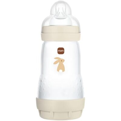 MAM Easy Start Anti-koliek fles 2+ maanden gemiddelde doorstroming (260 ml) zand fles ter vermindering van koliek en ongemak van de baby babyfles compatibel met borstvoeding MAM Easy Start Anti-koliek fles 2+ maanden gemiddelde doorstroming (260 ml) zand fles ter vermindering van koliek en ongemak van de baby babyfles compatibel met borstvoeding