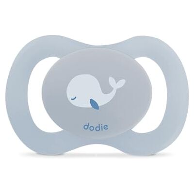 Dodie , Anatomische fopspeen voor geboorte, fopspeen voor baby's, 0-2 maanden, zuigeling, blauw, walvis, 1 fopspeen willekeurig model Dodie , Anatomische fopspeen voor geboorte, fopspeen voor baby's, 0-2 maanden, zuigeling, blauw, walvis, 1 fopspeen willekeurig model