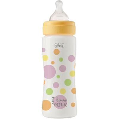Chicco Perfect Easy Fast Flow fles met Physio speen van zachte siliconen en Soft Sense-afwerking, anti-koliek, vermindert oprispingen en prikkelbaarheid, kunststof fles van 330 ml, 4 m + Chicco Perfect Easy Fast Flow fles met Physio speen van zachte siliconen en Soft Sense-afwerking, anti-koliek, vermindert oprispingen en prikkelbaarheid, kunststof fles van 330 ml, 4 m +