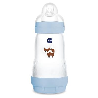 MAM Easy Start babyfles 260 ml, anti-koliek fles voor gemengde borstvoeding, vermindert luchtbellen en het risico op koliek, babyaccessoires 2 maanden, zelfsteriliserend en met speen maat 2, groen MAM Easy Start babyfles 260 ml, anti-koliek fles voor gemengde borstvoeding, vermindert luchtbellen en het risico op koliek, babyaccessoires 2 maanden, zelfsteriliserend en met speen maat 2, groen