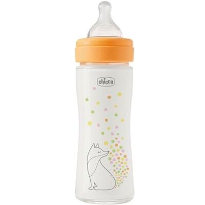Chicco Perfect Easy fles met langzame doorstroming, met Physio speen van zachte siliconen en Soft Sense-afwerking, anti-koliek, vermindert oprispingen en prikkelbaarheid, glazen fles van 240 ml, 0 m + Chicco Perfect Easy fles met langzame doorstroming, met Physio speen van zachte siliconen en Soft Sense-afwerking, anti-koliek, vermindert oprispingen en prikkelbaarheid, glazen fles van 240 ml, 0 m +
