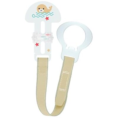 MAM Clip & Cover, fopspeenketting met babybescherming, 0+ maanden, neutraal MAM Clip & Cover, fopspeenketting met babybescherming, 0+ maanden, neutraal