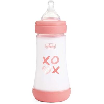 Chicco Perfect 5 fles, anti-koliekfles, 240 ml, gemiddelde stroom, baby 2 m+, siliconen fopspeen, biologisch functioneel, 240 ml, met Intui-Flow-systeem Chicco Perfect 5 fles, anti-koliekfles, 240 ml, gemiddelde stroom, baby 2 m+, siliconen fopspeen, biologisch functioneel, 240 ml, met Intui-Flow-systeem