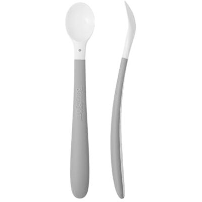 BabyBjörn Set van 2 voerlepels grijs BabyBjörn Set van 2 voerlepels grijs
