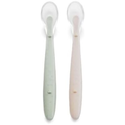 Jane Jané 2-delige speenlepel, siliconen lepel voor kinderen, lange handgreep en zachte punt, BPA-vrij, vaatwasmachinebestendig, kleur kosmos Jane Jané 2-delige speenlepel, siliconen lepel voor kinderen, lange handgreep en zachte punt, BPA-vrij, vaatwasmachinebestendig, kleur kosmos