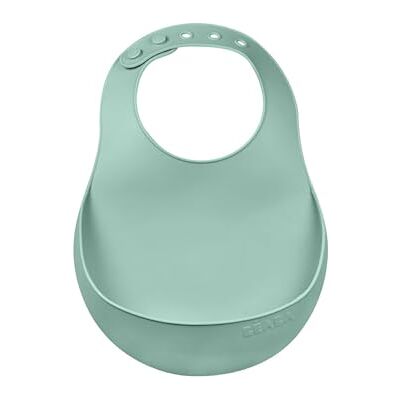 Béaba , Slabbetje van siliconen, waterdicht, verstelbare halsband, grote zak voor voedsel, zacht, licht, ultrazacht, gemakkelijk schoon te maken, saliegroen Béaba , Slabbetje van siliconen, waterdicht, verstelbare halsband, grote zak voor voedsel, zacht, licht, ultrazacht, gemakkelijk schoon te maken, saliegroen