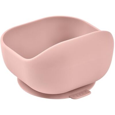 Béaba , Kom met zuignap voor kinderen, 100% siliconen, zacht en zeer duurzaam materiaal, hecht tafel/kinderstoeltablet, lipje voor het optillen van het bord, magnetronbestendig, roze Béaba , Kom met zuignap voor kinderen, 100% siliconen, zacht en zeer duurzaam materiaal, hecht tafel/kinderstoeltablet, lipje voor het optillen van het bord, magnetronbestendig, roze
