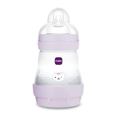 MAM Easy Start Antikoliek fles met zuiger van SkinSoftTM siliconen 0+ maanden, 160 ml, roze MAM Easy Start Antikoliek fles met zuiger van SkinSoftTM siliconen 0+ maanden, 160 ml, roze